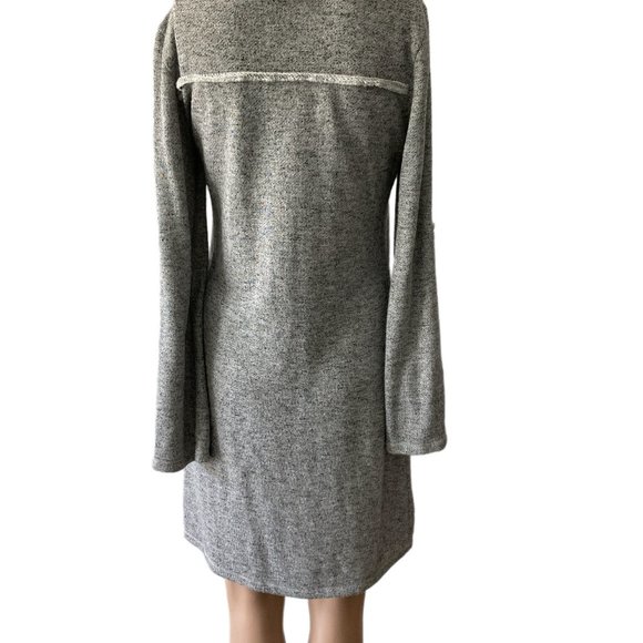 Max Studio Weekend Gray Cowl Neck Size S Sweater Dress - Picture 3 of 9